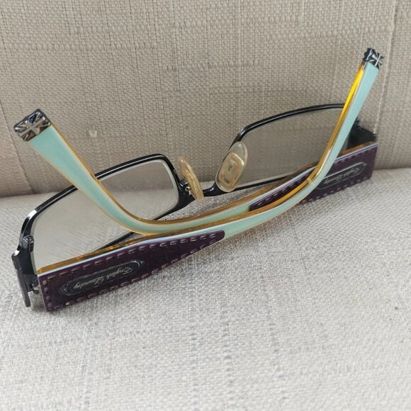 English Laundry Ladies Glasses Frame Eyewear UNA 52[]16 135 Black/Grape Eyeglass - Picture 7 of 13